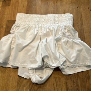 Free people size small shorts get your flirt on white